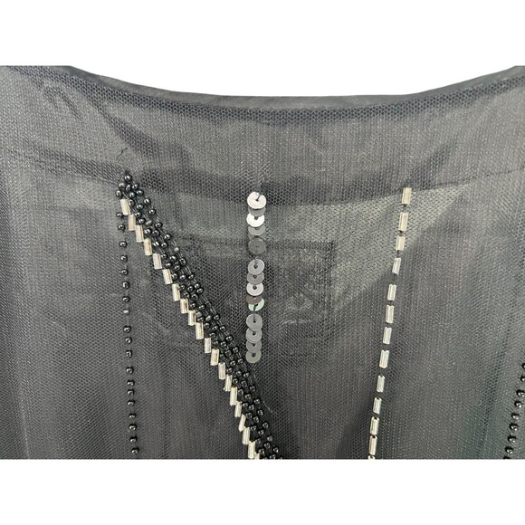 BOSS ORANGE Hugo Boss Black Sequin Cocktail Sheath Dress Short Sleeve Size 6 - Picture 15 of 15